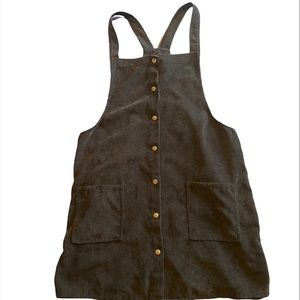 Plus Size- Zenobia corduroy-feel overall dress